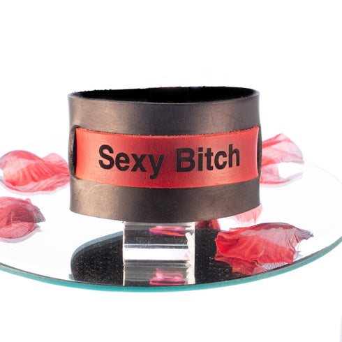 YOU Armband Serie 12 rot - schwarz mit Wunschtext, individuell erstellt - SiaLinda.com